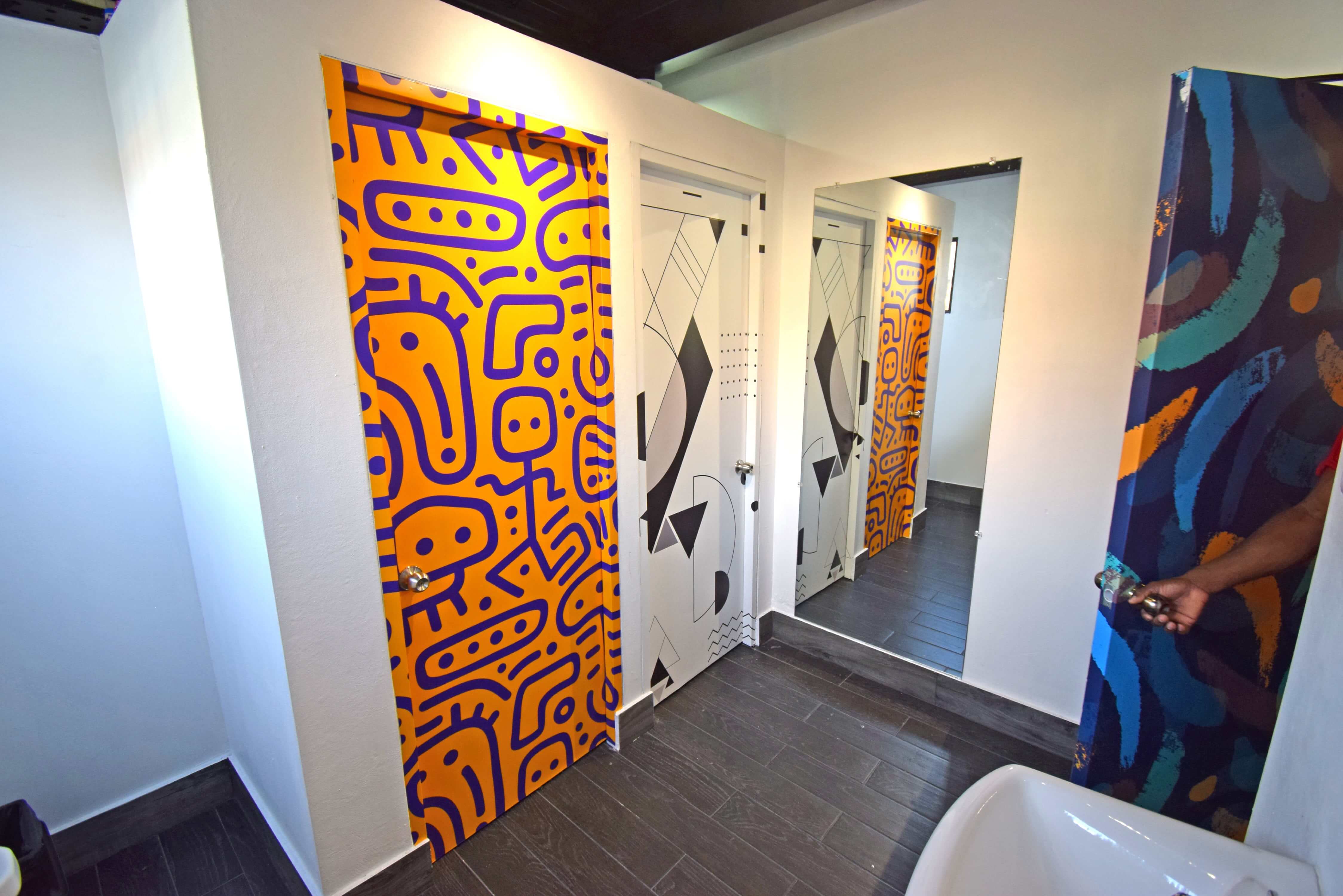 Interior door decoration