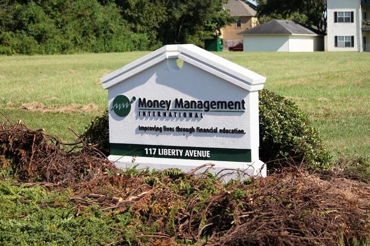 Money Management Monument Sign
